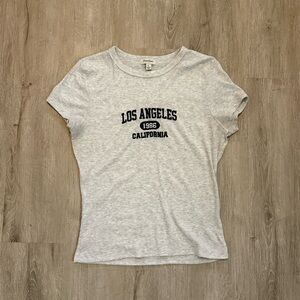 Forever 21 Light Gray Los Angeles Tee